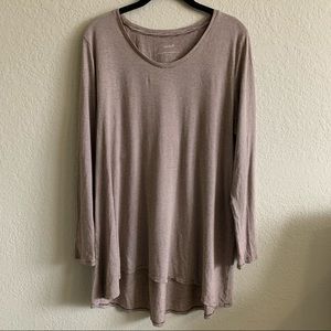 Pure Jill Striped Flowy Top